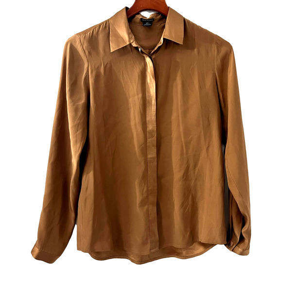 Monaco Classic Tortoise Shell Button Blouse
